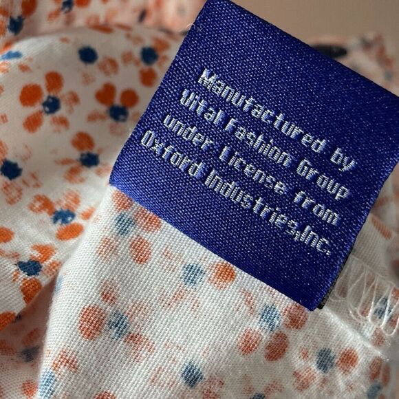 BILLY LONDON UK Shirt Mens XXL White Orange Floral Button Up Slim Fit Stretch - Picture 8 of 9